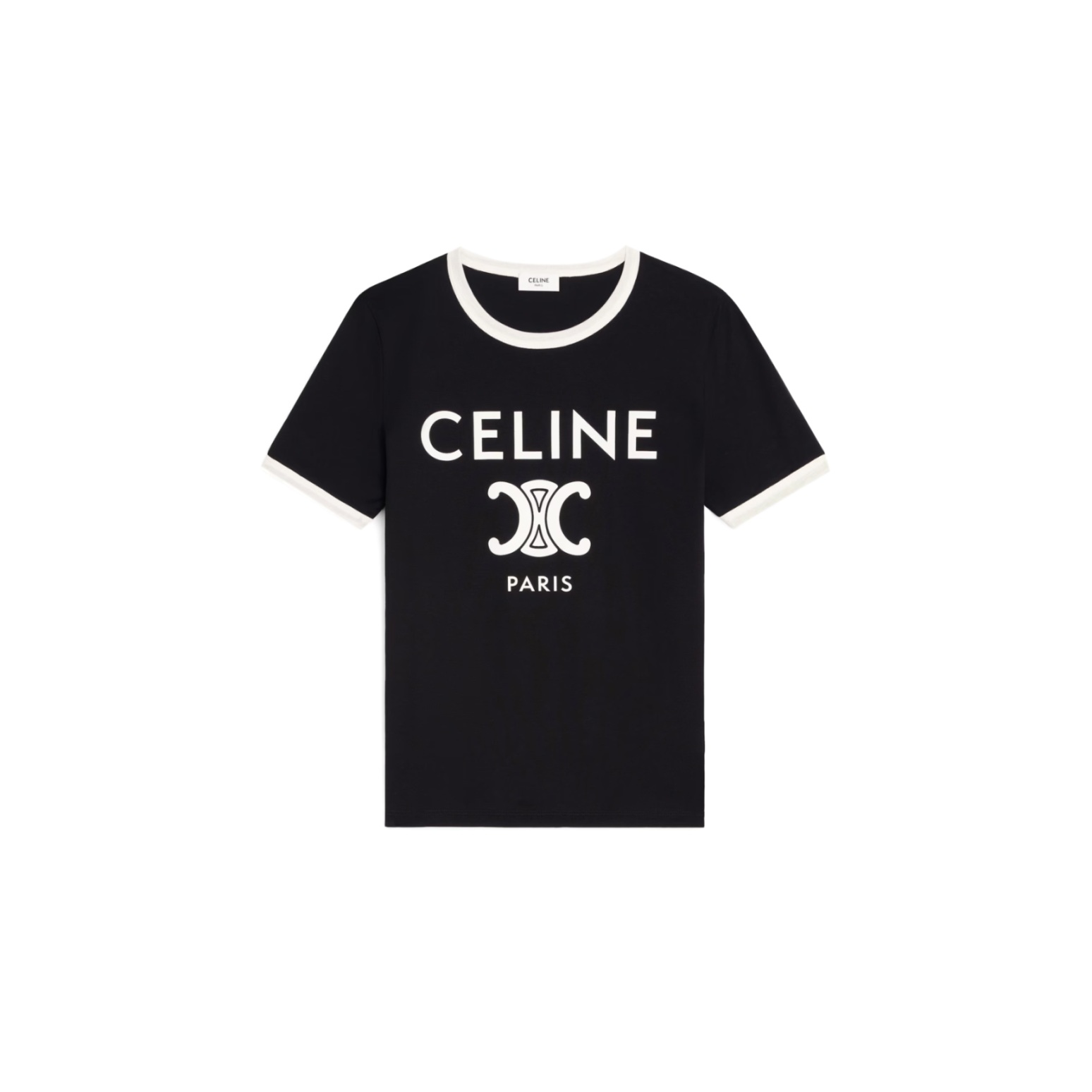 CELINE CELINE PARIS T-SHIRT IN COTTON JERSEY 2X872671Q.38AW